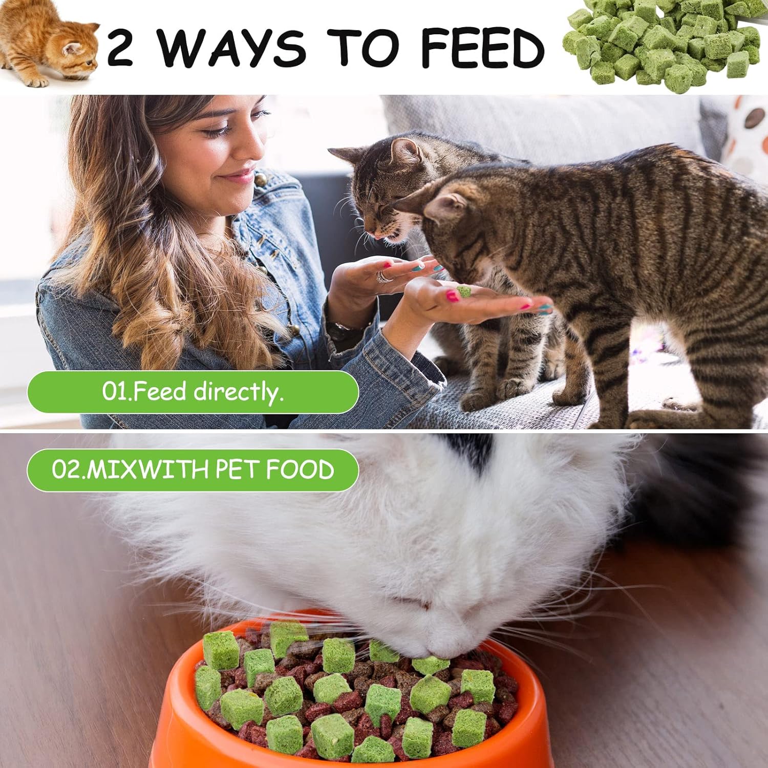Cat Grass Treats for Cats Review Healthy Chicken Chew Snack for Teeth & Hairball Control